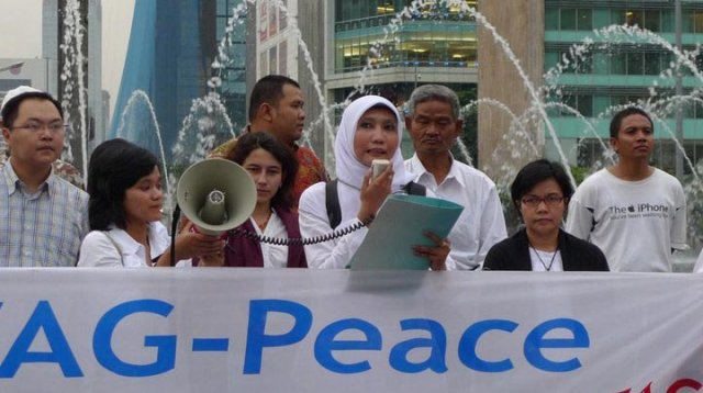 Deklarasi IWAG-Peace Jakarta oleh Ibu Arbania Fitriani
